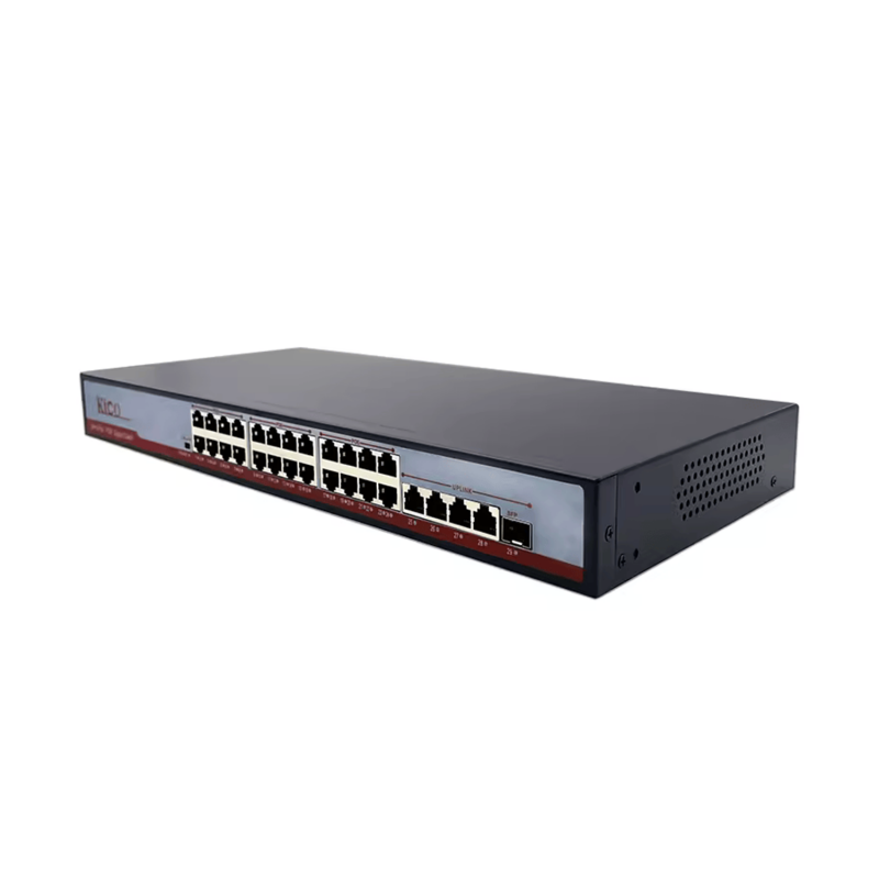 Kico 24-Port PoE Gigabit Switch with 4 Uplink & 1 SFP